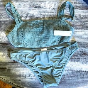 (NWT!!) Blue/Grey Bikini Set